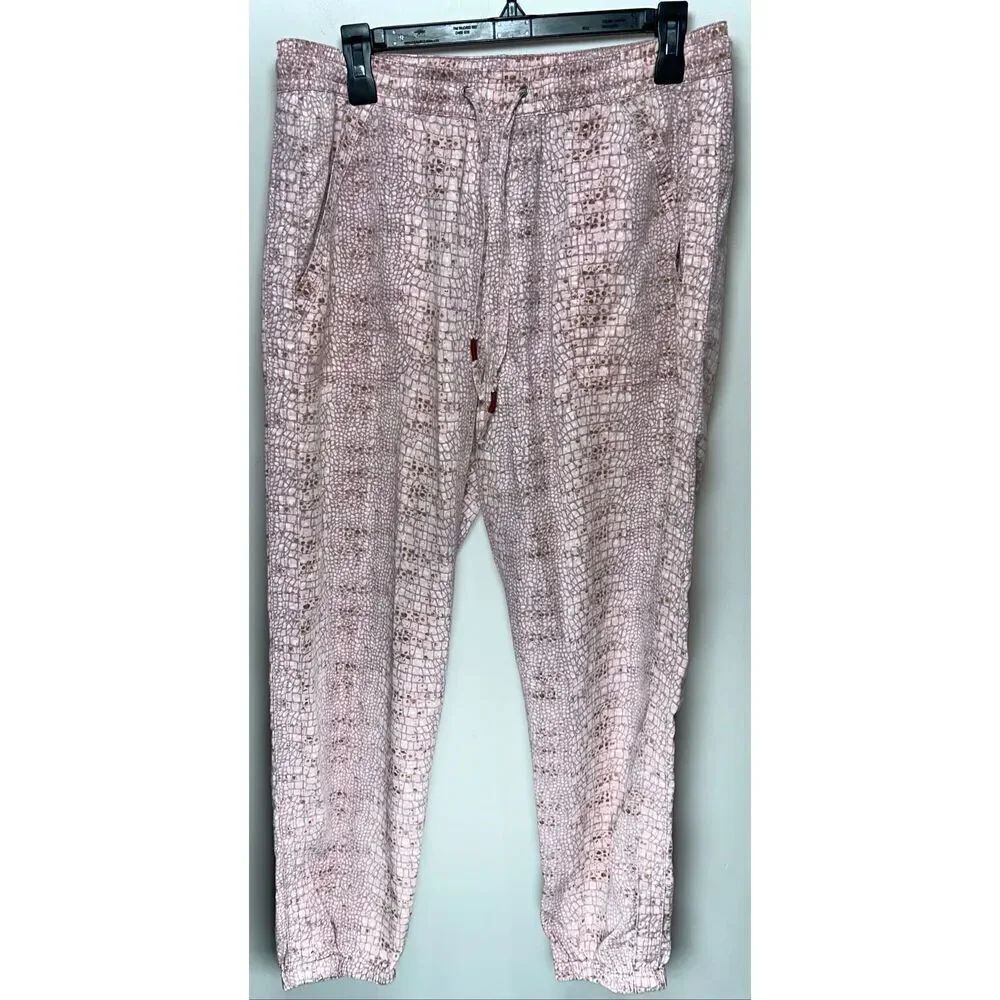 Anthropologie Orana Snake Printed Joggers size Medium